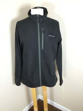 Patagonia Women's All Free Jacket Soft Shell Lightweight Full Zip Black Size L